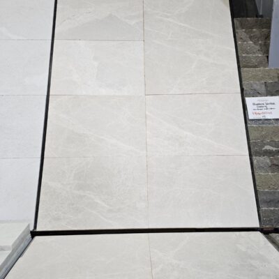 Akhisar Beige Sandblasted Marble Pavers